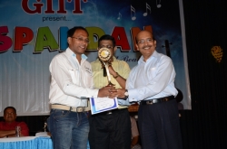 Genius Special Icon Award to Amitav Senapati (MBA)by Dr. Salil Roy, Vice Chancellor, KU and Mr. Om Prakash, Director GIIT
